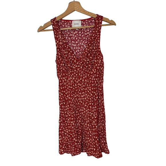Reformation Calix Floral Red Sleeveless Mini Dress  Womens XS - Picture 4 of 11